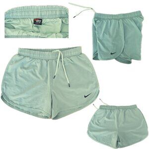 Nike 'Women's Size M' Sage Drawstring Green Running Shorts